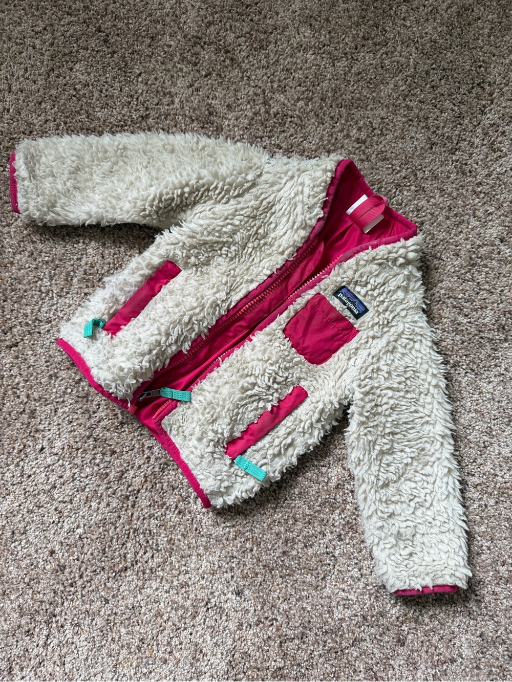Patagonia Pink Infant Jacket with White Label